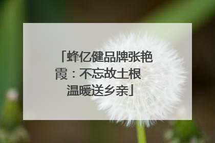 蜂亿健品牌张艳霞：不忘故土根 温暖送乡亲