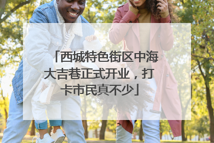 西城特色街区中海大吉巷正式开业,打卡市民真不少