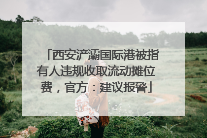 西安浐灞国际港被指有人违规收取流动摊位费，官方：建议报警
