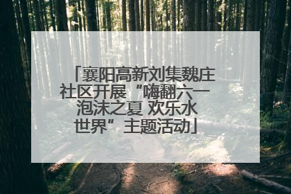 襄阳高新刘集魏庄社区开展“嗨翻六一 泡沫之夏 欢乐水世界”主题活动