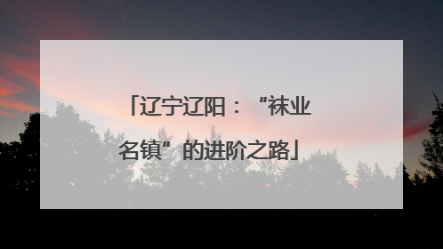 辽宁辽阳：“袜业名镇”的进阶之路