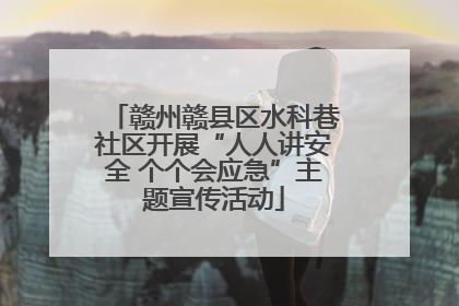 赣州赣县区水科巷社区开展“人人讲安全 个个会应急”主题宣传活动