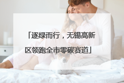 逐绿而行，无锡高新区领跑全市零碳赛道