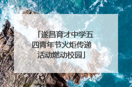 遂昌育才中学五四青年节火炬传递活动燃动校园