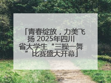 青春绽放，力美飞扬 2025年四川省大学生“三操一舞”比赛盛大开幕