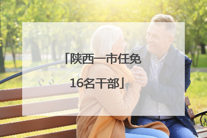 陕西一市任免16名干部