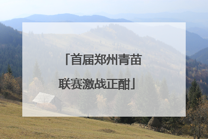 首届郑州青苗联赛激战正酣