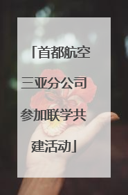 首都航空三亚分公司参加联学共建活动