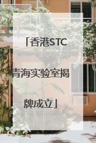 香港STC青海实验室揭牌成立