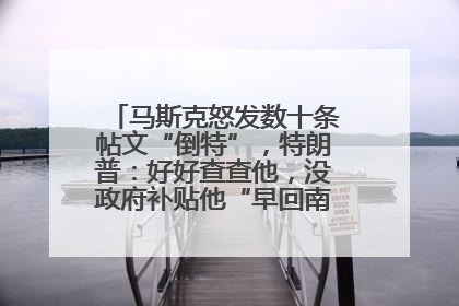 马斯克怒发数十条帖文“倒特”，特朗普：好好查查他，没政府补贴他“早回南非老家”了