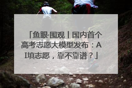 鱼眼·围观丨国内首个高考志愿大模型发布：AI填志愿，靠不靠谱？