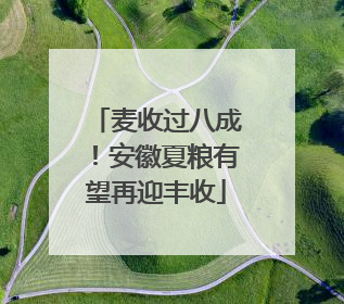 麦收过八成！安徽夏粮有望再迎丰收