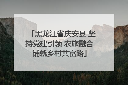 黑龙江省庆安县 坚持党建引领 农旅融合铺就乡村共富路
