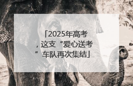 2025年高考，这支“爱心送考”车队再次集结
