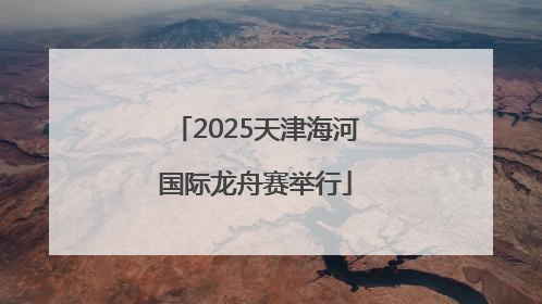 2025天津海河国际龙舟赛举行