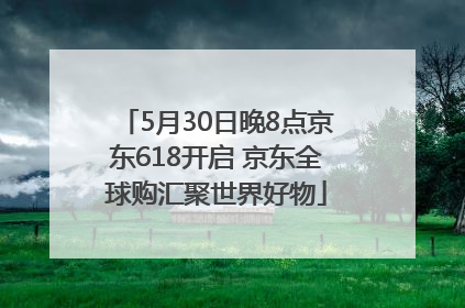 5月30日晚8点京东618开启 京东全球购汇聚世界好物
