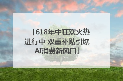 618年中狂欢火热进行中 双重补贴引爆AI消费新风口